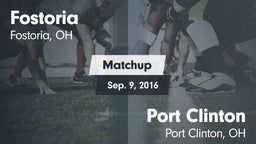 Matchup: Fostoria vs. Port Clinton  2016