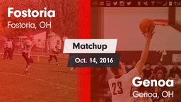 Matchup: Fostoria vs. Genoa  2016