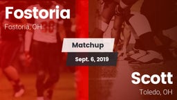 Matchup: Fostoria vs. Scott  2019