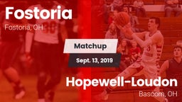 Matchup: Fostoria vs. Hopewell-Loudon  2019