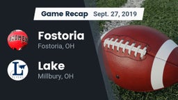 Recap: Fostoria  vs. Lake  2019