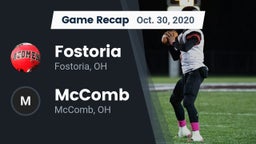 Recap: Fostoria  vs. McComb  2020