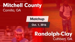 Matchup: Mitchell County vs. Randolph-Clay  2016