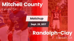Matchup: Mitchell County vs. Randolph-Clay  2017