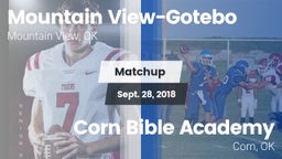 Matchup: Mountain View-Gotebo vs. Corn Bible Academy  2018