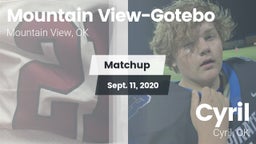 Matchup: Mountain View-Gotebo vs. Cyril  2020