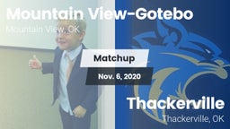Matchup: Mountain View-Gotebo vs. Thackerville  2020