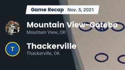 Recap: Mountain View-Gotebo  vs. Thackerville  2021