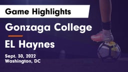 Gonzaga College  vs EL Haynes Game Highlights - Sept. 30, 2022