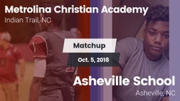 Matchup: Metrolina Christian  vs. Asheville School 2018