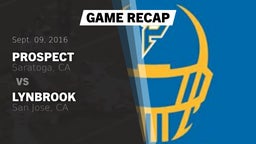 Recap: Prospect  vs. Lynbrook  2016