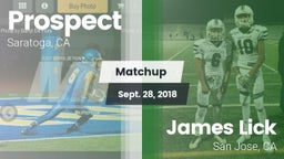 Matchup: Prospect vs. James Lick  2018