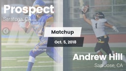 Matchup: Prospect vs. Andrew Hill  2018