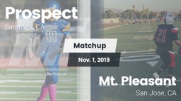 Matchup: Prospect vs. Mt. Pleasant  2019