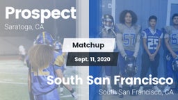 Matchup: Prospect vs. South San Francisco  2020