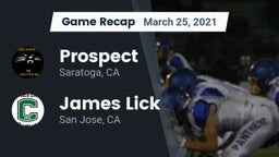 Recap: Prospect  vs. James Lick  2021