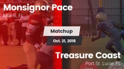 Matchup: Monsignor Pace vs. Treasure Coast  2016