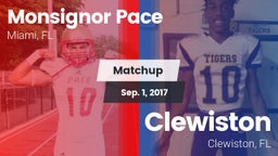 Matchup: Monsignor Pace vs. Clewiston  2017