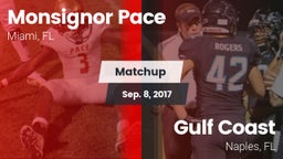 Matchup: Monsignor Pace vs. Gulf Coast  2017