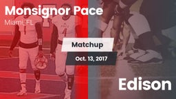Matchup: Monsignor Pace vs. Edison  2017