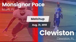 Matchup: Monsignor Pace vs. Clewiston  2018