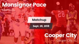 Matchup: Monsignor Pace vs. Cooper City  2018
