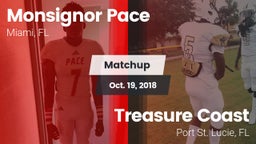 Matchup: Monsignor Pace vs. Treasure Coast  2018