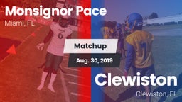 Matchup: Monsignor Pace vs. Clewiston  2019