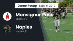 Recap: Monsignor Pace  vs. Naples  2019