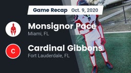 Recap: Monsignor Pace  vs. Cardinal Gibbons  2020
