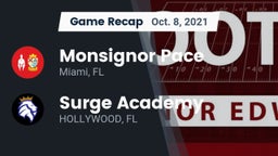 Recap: Monsignor Pace  vs. Surge Academy 2021