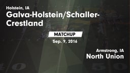 Matchup: Galva-Holstein/Schal vs. North Union   2016