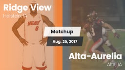 Matchup: Galva-Holstein/Schal vs. Alta-Aurelia  2017