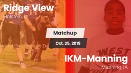 Matchup: Galva-Holstein/Schal vs. IKM-Manning  2019