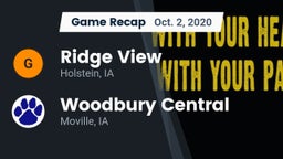 Recap: Ridge View  vs. Woodbury Central  2020