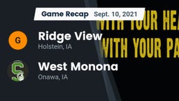 Recap: Ridge View  vs. West Monona  2021