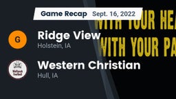 Recap: Ridge View  vs. Western Christian  2022