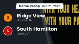 Recap: Ridge View  vs. South Hamilton   2022