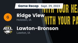 Recap: Ridge View  vs. Lawton-Bronson  2023