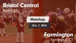 Matchup: Bristol Central vs. Farmington  2016