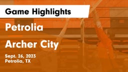 Petrolia  vs Archer City  Game Highlights - Sept. 26, 2023