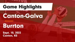 Canton-Galva  vs Burrton Game Highlights - Sept. 10, 2022