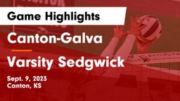 Canton-Galva  vs Varsity Sedgwick Game Highlights - Sept. 9, 2023