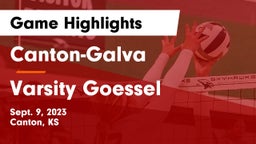 Canton-Galva  vs Varsity Goessel Game Highlights - Sept. 9, 2023