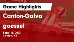 Canton-Galva  vs goessel Game Highlights - Sept. 19, 2023