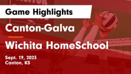 Canton-Galva  vs Wichita HomeSchool  Game Highlights - Sept. 19, 2023