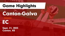 Canton-Galva  vs EC Game Highlights - Sept. 21, 2023