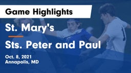 St. Mary's  vs Sts. Peter and Paul Game Highlights - Oct. 8, 2021