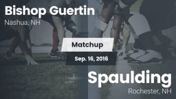 Matchup: Bishop Guertin vs. Spaulding  2016