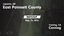 Matchup: East Poinsett County vs. Corning  2016